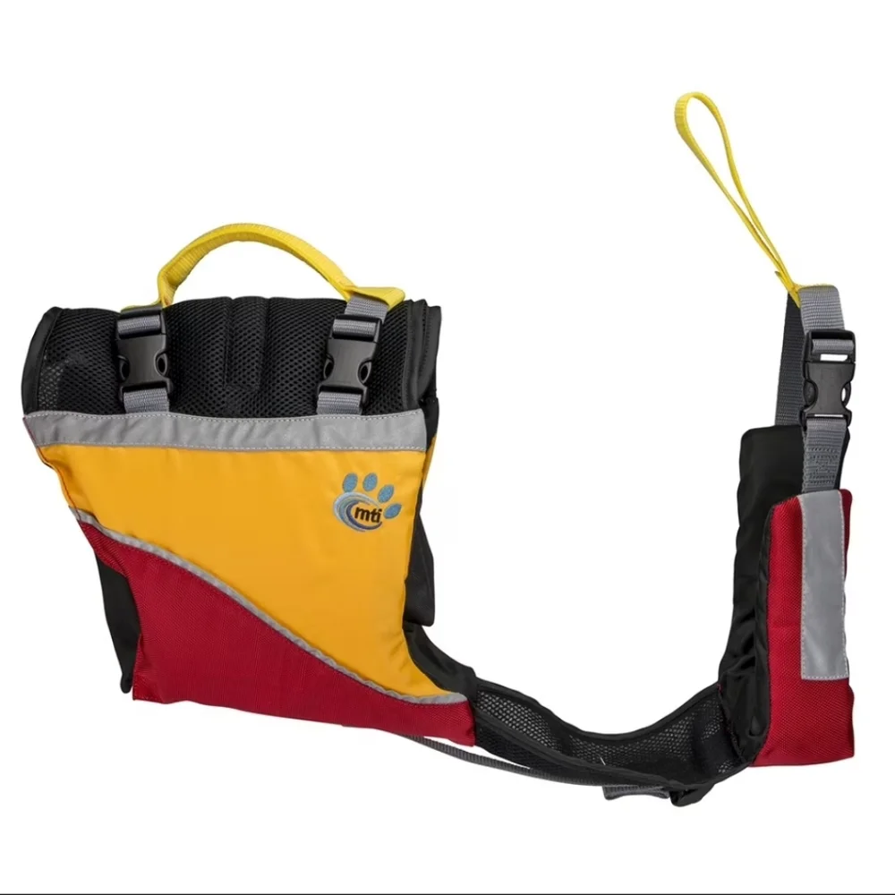 NWOT MTI Underdog Dog Life Jacket Red/Mango Sz XS toy puppy water float vest